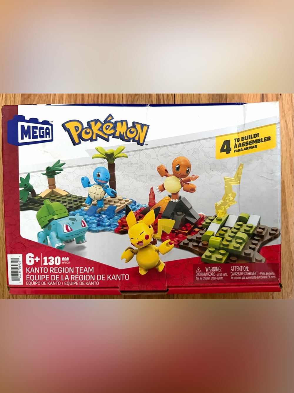 Pokémon Kanto Region Team Building Set - Yellow, Blue, Green, Orange